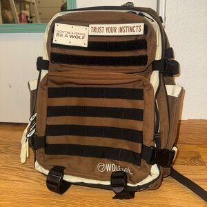 WOLFpak Brown and Black Striped Backpack